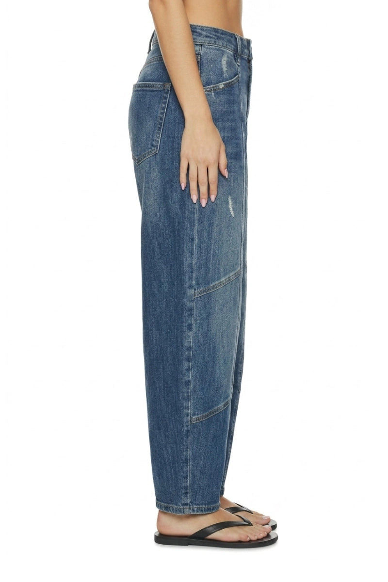 High Rise Barrel Jean