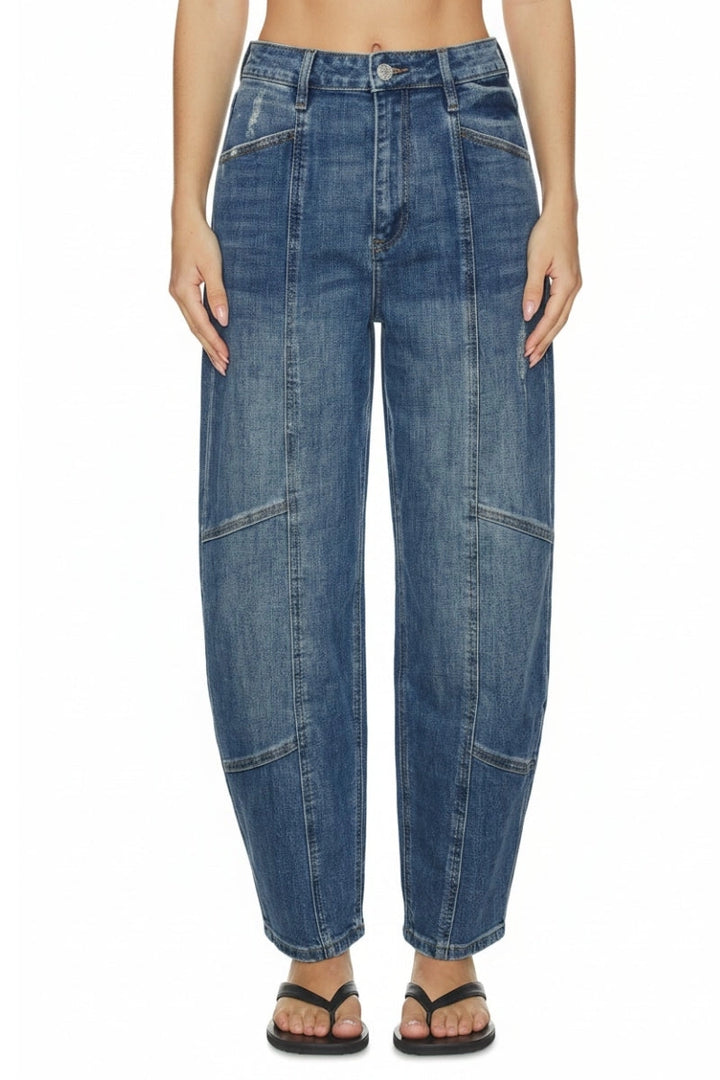 High Rise Barrel Jean