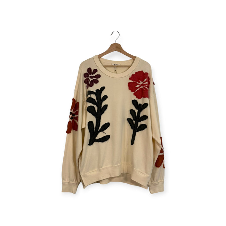 Oversized Flower Sweatshirt