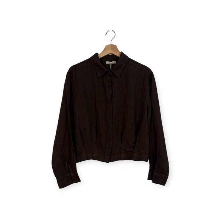 Cropped Linen Shirt