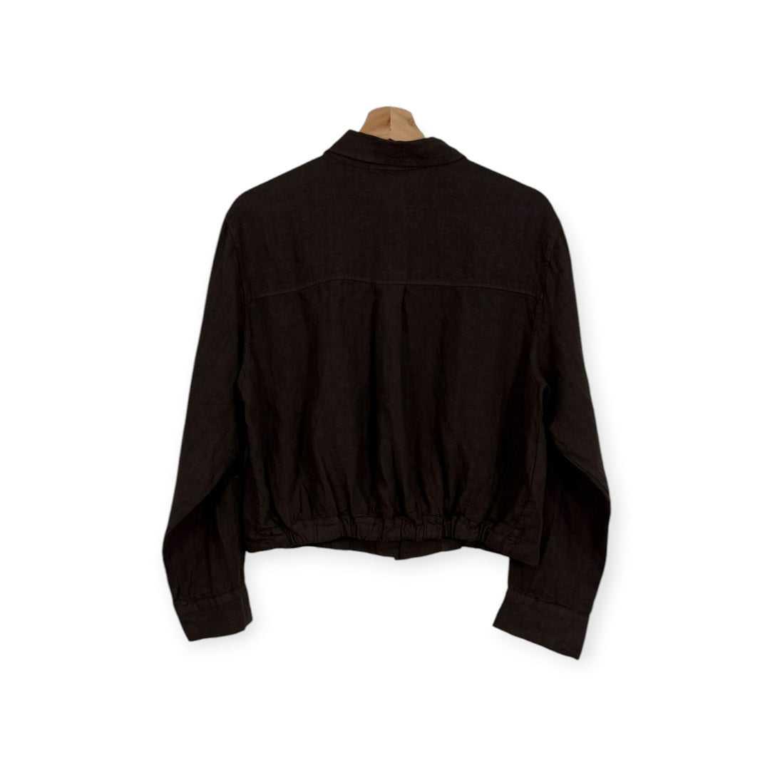 Cropped Linen Shirt