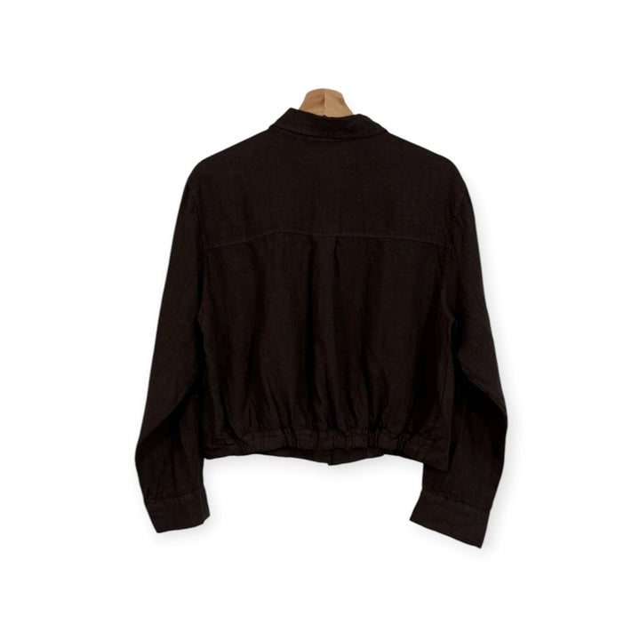 Cropped Linen Shirt
