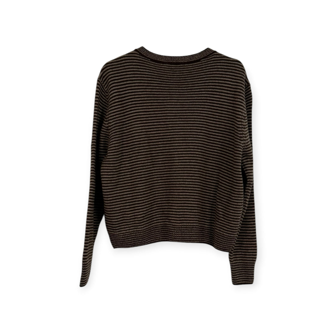 Striped Merino Wool Cardigan