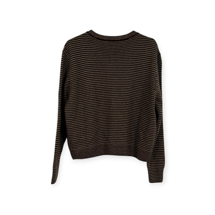 Striped Merino Wool Cardigan