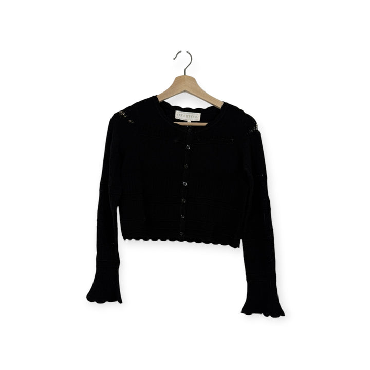 Pointelle Cropped Cardigan