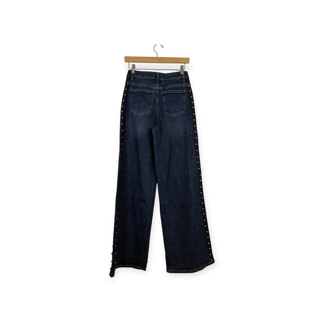 Andrews Wide Leg Jean w/Studs