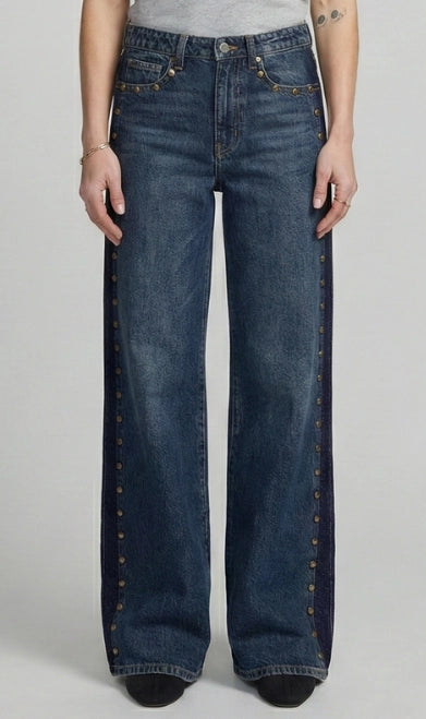 Andrews Wide Leg Jean w/Studs