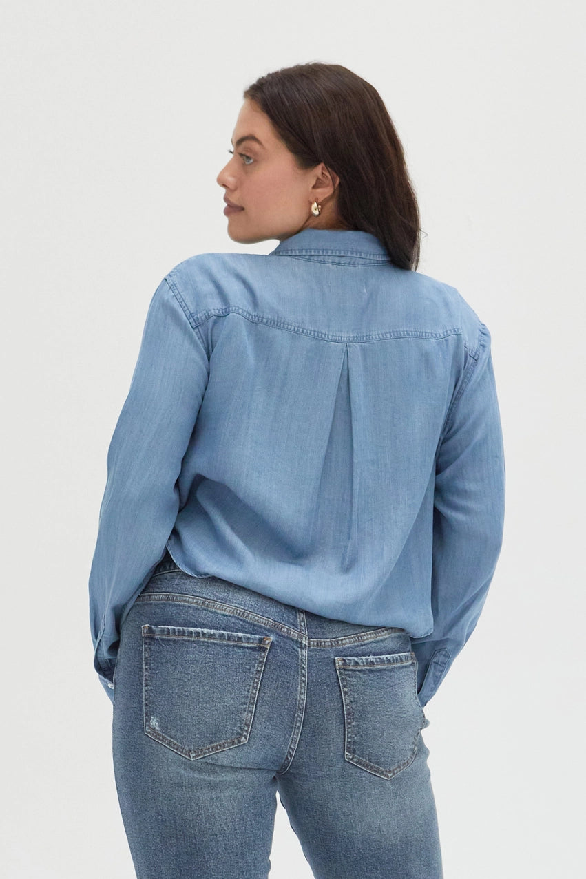 Ellison Button-up Cropped Shirt